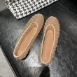 画像12: Mesh Rhinestone Flat Pumps Single Shoes　 フラットラインストーンメッシュパンプスローファー (12)