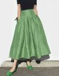 画像1: Women's  A-line Switchable long skirt　フレンチスタイル ハイウエスト ミドル丈 ギャザースカート (1)