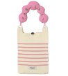 画像1: Contrast striped knit Shoulder tote bag　コントラストボーダーニットトートショルダーバッグ (1)