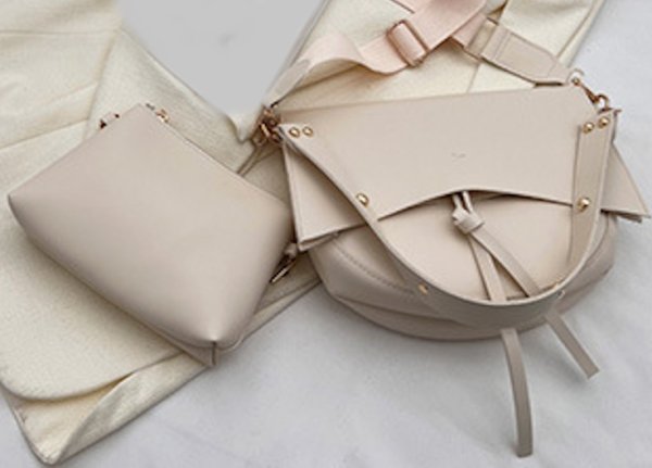 画像11: Textured Saddle Shoulder Tote Underarm Bag　レザーサドルトートショルダーアンダーアームバッグ (11)