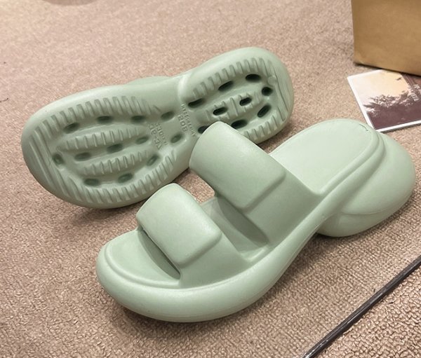 画像5: Women's  eva thick bottom shit feeling sandals slippers　ユニセックス変形厚底プラットフォームサンダルスリッパ (5)