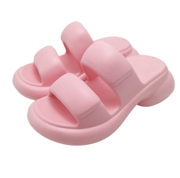 画像1: Women's  eva thick bottom shit feeling sandals slippers　ユニセックス変形厚底プラットフォームサンダルスリッパ (1)