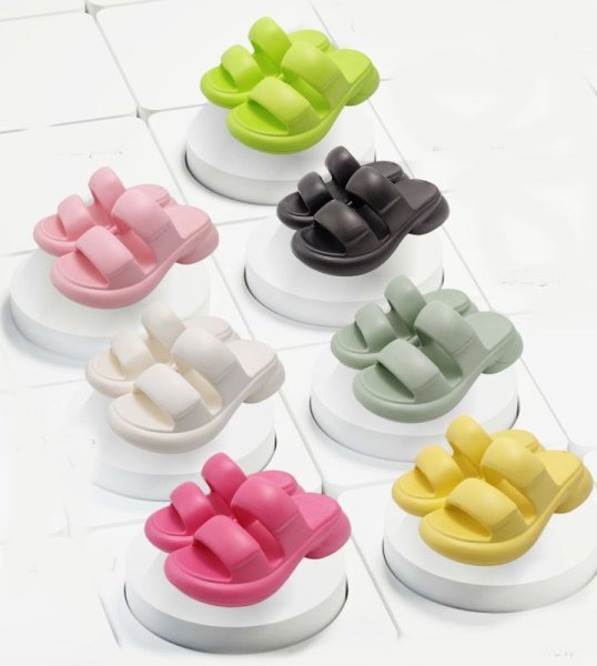 画像10: Women's  eva thick bottom shit feeling sandals slippers　ユニセックス変形厚底プラットフォームサンダルスリッパ (10)