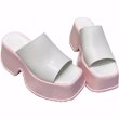 画像1: Women's  new platform heightening leather slippers casual sandals Open-toe  slippers  　ユニセックスプラットフォームレザー厚底サンダルスリッパ  (1)