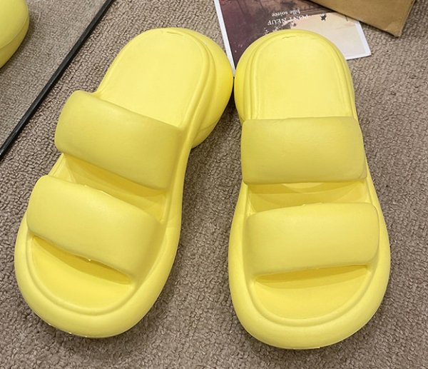 画像4: Women's  eva thick bottom shit feeling sandals slippers　ユニセックス変形厚底プラットフォームサンダルスリッパ (4)