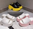 画像7: Women's  new platform heightening leather slippers casual sandals Open-toe  slippers  　ユニセックスプラットフォームレザー厚底サンダルスリッパ  (7)