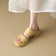 画像12: Women's Open-toe thick-soled  sandals  slippers  high-heeled slippers　ユニセックスプラットフォーム厚底マッチングヒールサンダルスリッパ  (12)