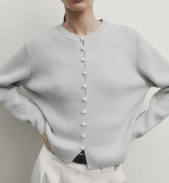 画像3: Women's French fashion stylish buttoned short round neck knit cardigan jacket  knit　おしゃれボタンフレンチカーディガンニット (3)