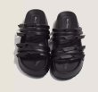 画像2: Women's  Thick bottom increased ribbon knot beach sandals slippers　ユニセックスプラットフォームレザー厚底リボン結びサンダルスリッパ  (2)