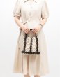 画像5: Wooden bead contrast color handmade tote bag　木製ビーズコントラストカラー ハンドメイドトートバッグ (5)