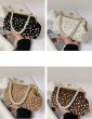 画像11: Quilted chain shoulder tote crossbody bag with pearls　パール付きチェーンショルダーパールハンドルトートクロスボディバッグ (11)