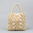 画像9: Wooden bead contrast color handmade tote bag　木製ビーズコントラストカラー ハンドメイドトートバッグ (9)