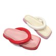 画像6: square-toed color-blocked sandals flip-flops ユニセックスプラットフォーム厚底スクエアトゥカラーブロックサンダルスリッパ  (6)