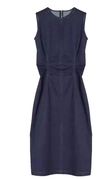 画像1: Women's Sleeveless denim dress one-piece 　ノースリーブ デニムワンピースドレス (1)