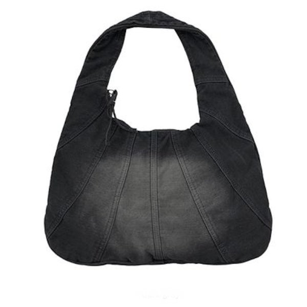 画像13: Splicing Croissant Denim Underarm Tote Shoulder  Bag　スプライシングクロワッサンデニムアンダーアームトートショルダーバッグ (13)