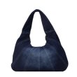 画像2: Splicing Croissant Denim Underarm Tote Shoulder  Bag　スプライシングクロワッサンデニムアンダーアームトートショルダーバッグ (2)