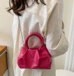 画像7: Pleated Cloud Mini Handheld Tote Shoulder Crossbody Bag　プリーツクラウドミニレザートートショルダークロスボディバッグ (7)