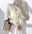 画像13: Women's Sun protection frill knit cardigan bolero　日焼け防止フリルニットカーディガンボレロ (13)