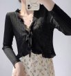 画像12: Women's Sun protection frill knit cardigan bolero　日焼け防止フリルニットカーディガンボレロ (12)