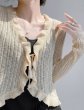 画像11: Women's Sun protection frill knit cardigan bolero　日焼け防止フリルニットカーディガンボレロ (11)
