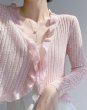 画像9: Women's Sun protection frill knit cardigan bolero　日焼け防止フリルニットカーディガンボレロ (9)