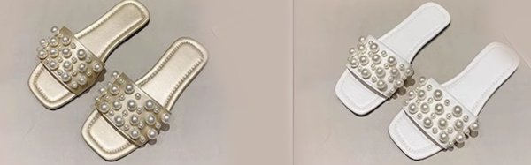 画像7: Women's Leather pearl flat sandals slippers 　ユニセックス フラットレザーパールサンダル スリッパ  (7)
