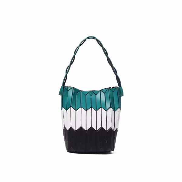 画像8: Geometric Rhombus Bucket Tote Bag　幾何学菱形バケットトートアンダーアームバッグ (8)