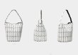 画像12: Geometric Rhombus Bucket Tote Bag　幾何学菱形バケットトートアンダーアームバッグ (12)
