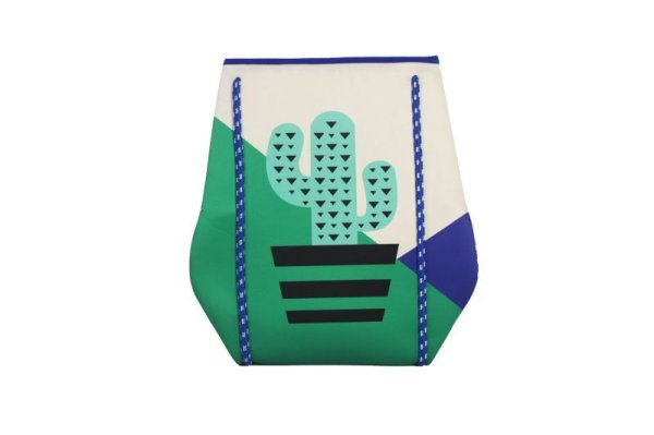 画像7: Cactus print wet neoprene  tote shoulder underarm bag　ユニセックス男女兼用ウェットカクタスサボテンプリントネオプレントートショルダーアンダーアームママショッピングバッグ (7)