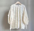 画像6: Women's 3/4 sleeves, fringe, tassel, sheer neck, blouse tunic　八分袖 フリンジ タッセル シアー ネック ブラウスエスニックチュニック (6)