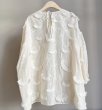 画像7: Women's 3/4 sleeves, fringe, tassel, sheer neck, blouse tunic　八分袖 フリンジ タッセル シアー ネック ブラウスエスニックチュニック (7)
