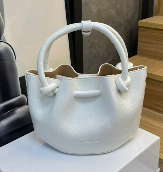 画像5: High-end bucket tote shoulder crossbody bag　レザーバケットトートショルダークロスボディーポシェットバッグ (5)