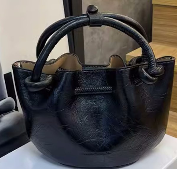 画像3: High-end bucket tote shoulder crossbody bag　レザーバケットトートショルダークロスボディーポシェットバッグ (3)