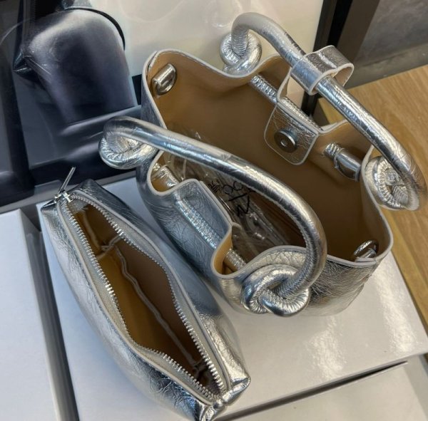 画像6: High-end bucket tote shoulder crossbody bag　レザーバケットトートショルダークロスボディーポシェットバッグ (6)