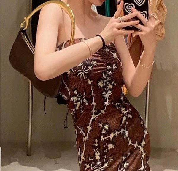 画像5: Metal handle leather underarm tote shoulder bag　メタルハンドルレザークロワッサントートバッグ (5)