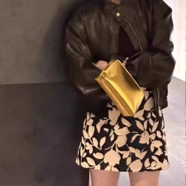 画像3: Bamboo handle square tote shoulder bag　バンブーハンドルレザースクエアトートショルダーバッグ (3)