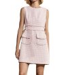 画像1: Women's Slim Fit Tweed A-Line One-Piece Dress   　スリムAラインツイードフレンチワンピースドレス (1)