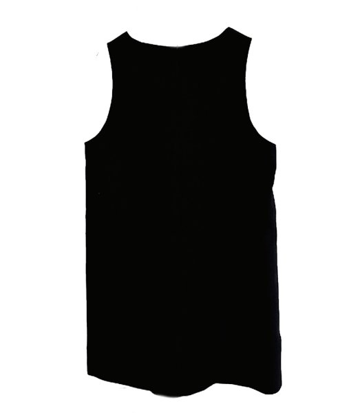 画像2: Women's  Sleeveless bicolor A-line vest sleeveless dress 　ノースリーブAラインバイカラーフレンチワンピースドレス (2)