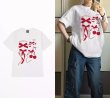 画像5: Ribbon and cherry print short sleeve T-shirt　ラウンドネックリボン＆チェリープリント半袖Tシャツ (5)
