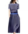 画像1: Women's Lightweight casual all-over print T-shirt and skirt two-piecesetup 　薄手カジュアル総柄 Tシャツスカートツーピースセットアップ (1)