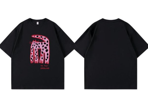画像3: American Cat Print Oversized High Street Loose Short Sleeve T-Shirt　ラウンドネックアメリカンキャットプリントオーバーサイズ半袖Tシャツ (3)