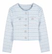 画像1: Women's Short length no-collar tweed jacket outer 　ショート丈ツイードジャケットアウター (1)