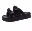画像1: Women's Rhinestone ribbon platform sandals Slippers　 ラインストーン付きリボンプラットフォーム厚底サンダル スリッパ  (1)