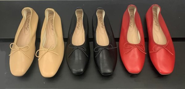 画像7: Flat Leather Ballerina Shoes Egg Roll Shoes Pumps 　フラットレザーバレリーナシューズエッグロールシューズパンプス (7)