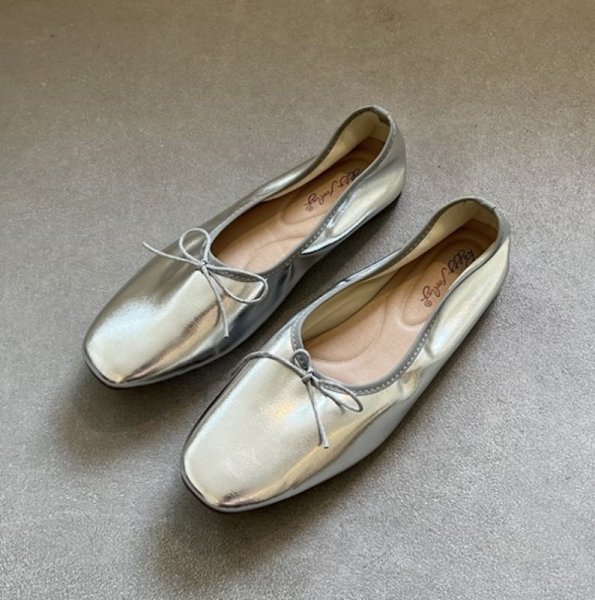 画像6: Flat Leather Ballerina Shoes Egg Roll Shoes Pumps 　フラットレザーバレリーナシューズエッグロールシューズパンプス (6)