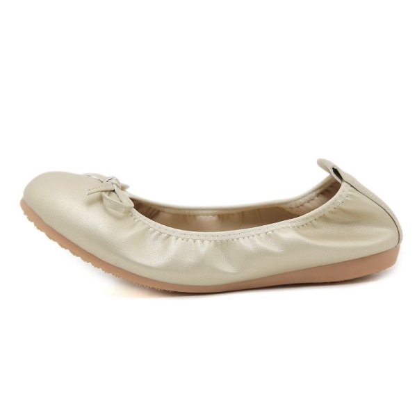 画像5: Flat Leather Ballerina Shoes Egg Roll Shoes Pumps 　フラットレザーバレリーナシューズエッグロールシューズパンプス (5)