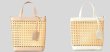 画像9: Square Perforated Basket Tote Shoulder Crossbody Bag　スクエア穴あきかごバケットかご籠トートショルダーバッグ (9)