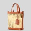 画像5: Square Perforated Basket Tote Shoulder Crossbody Bag　スクエア穴あきかごバケットかご籠トートショルダーバッグ (5)