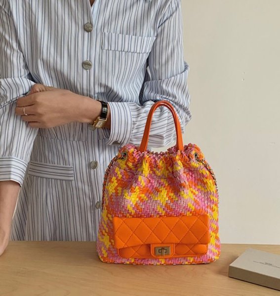 画像3: Mesh leather braided 3 types tote shoulder backpack　 メッシュレザー編み込み3種類トートショルダーバックパック (3)