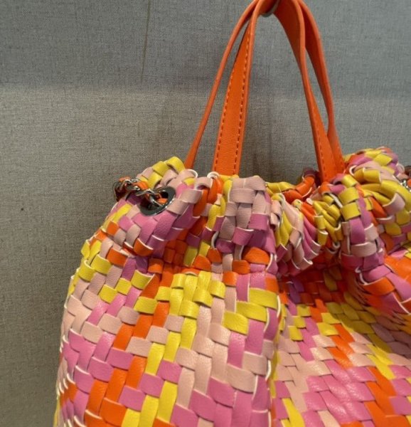 画像21: Mesh leather braided 3 types tote shoulder backpack　 メッシュレザー編み込み3種類トートショルダーバックパック (21)